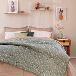 Artex - Jogo de Lençol com Elástico + Fronha Malha 100% Algodão Campestre