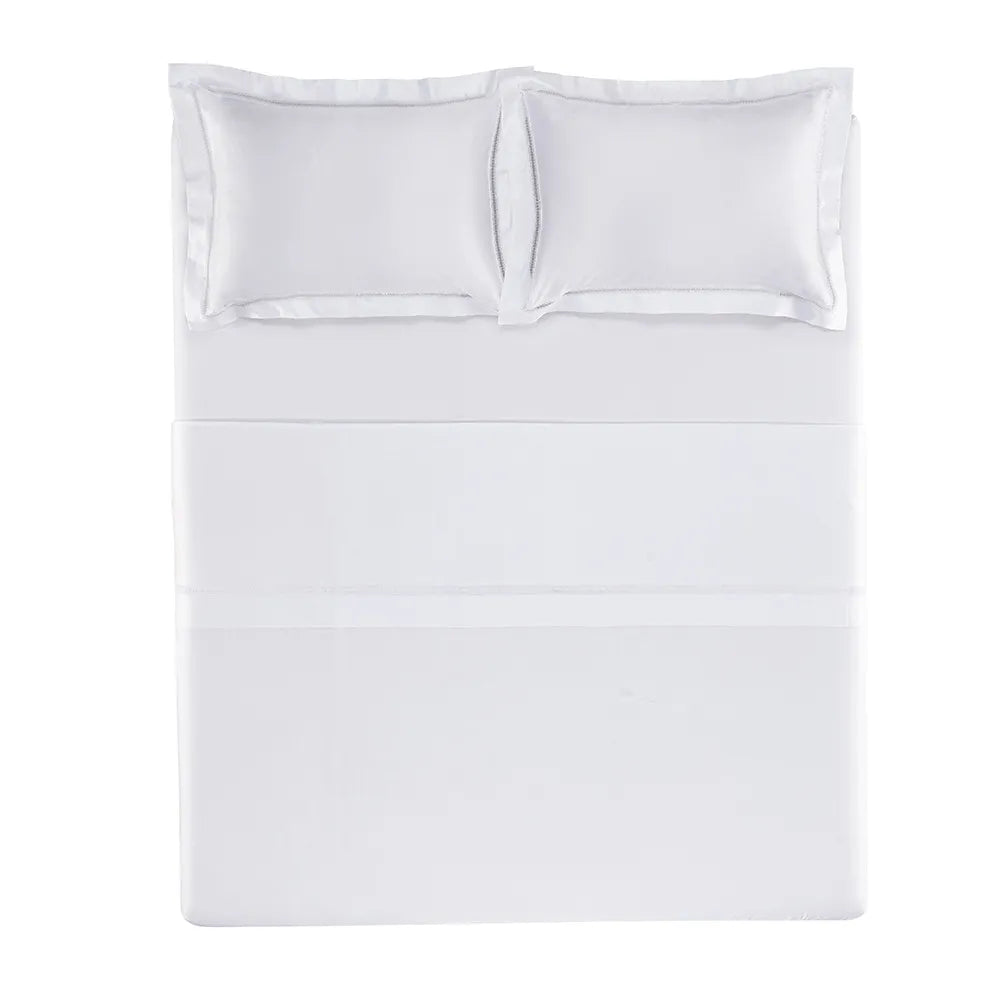 Trussardi - Jogo de Cama King 600 Fios 100% Algodão Egípcio Medici