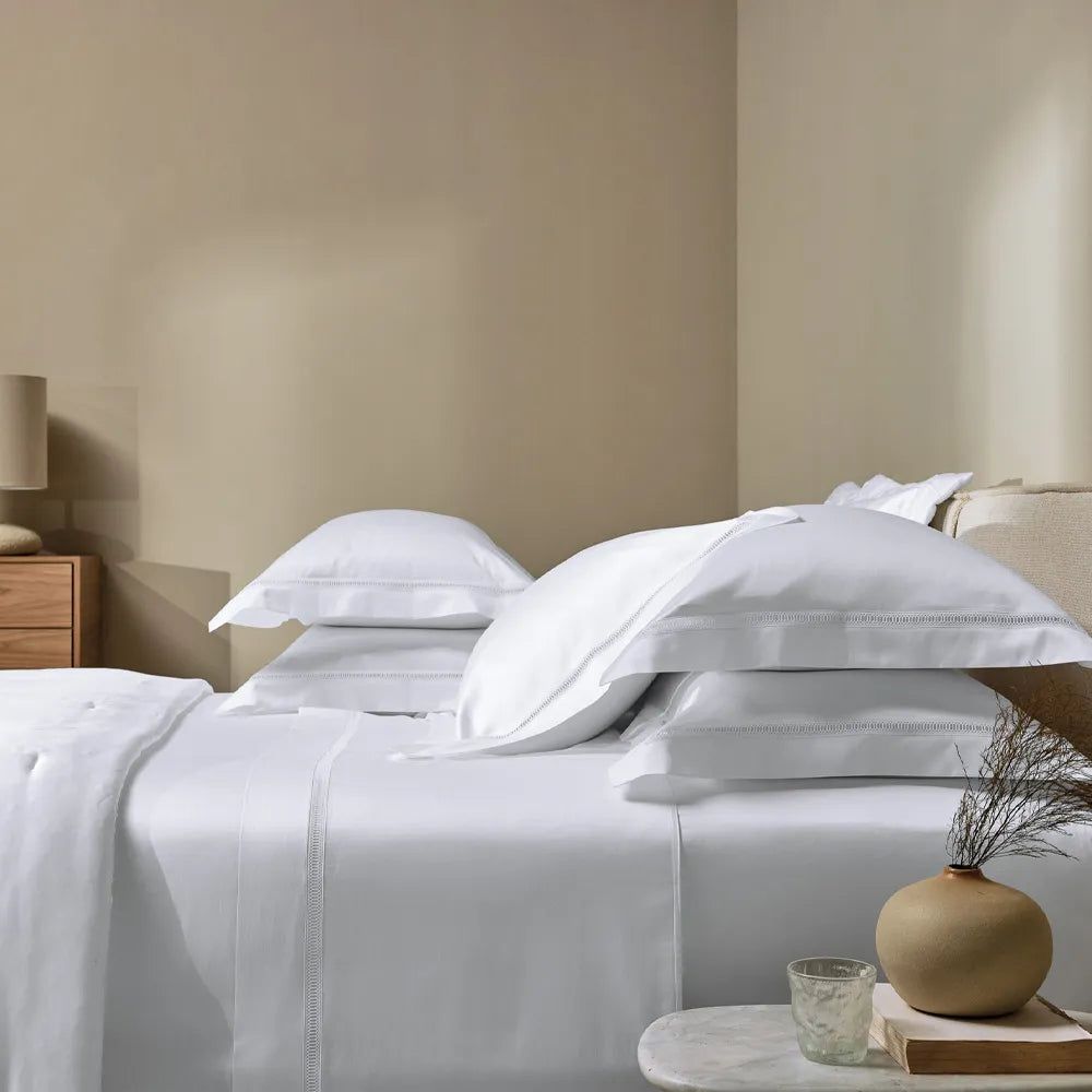 Trussardi - Jogo de Cama King 600 Fios 100% Algodão Egípcio Medici