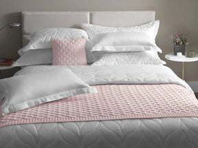 Trussardi - Jogo de Cama King 300 Fios Cetim 100% Algodão Egípcio Galieno Branco