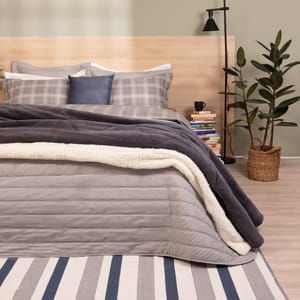 Artex -  Kit Colcha Matelassê Listrado